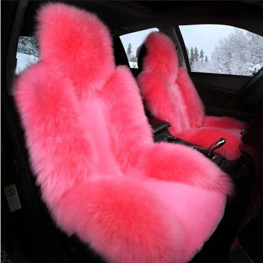 Long-Pile Plush Front Seat Cover for Hyundai Tucson 2022-2026 (NX4), 1 Seat, Soft and Warm for Winter, 12 Colors