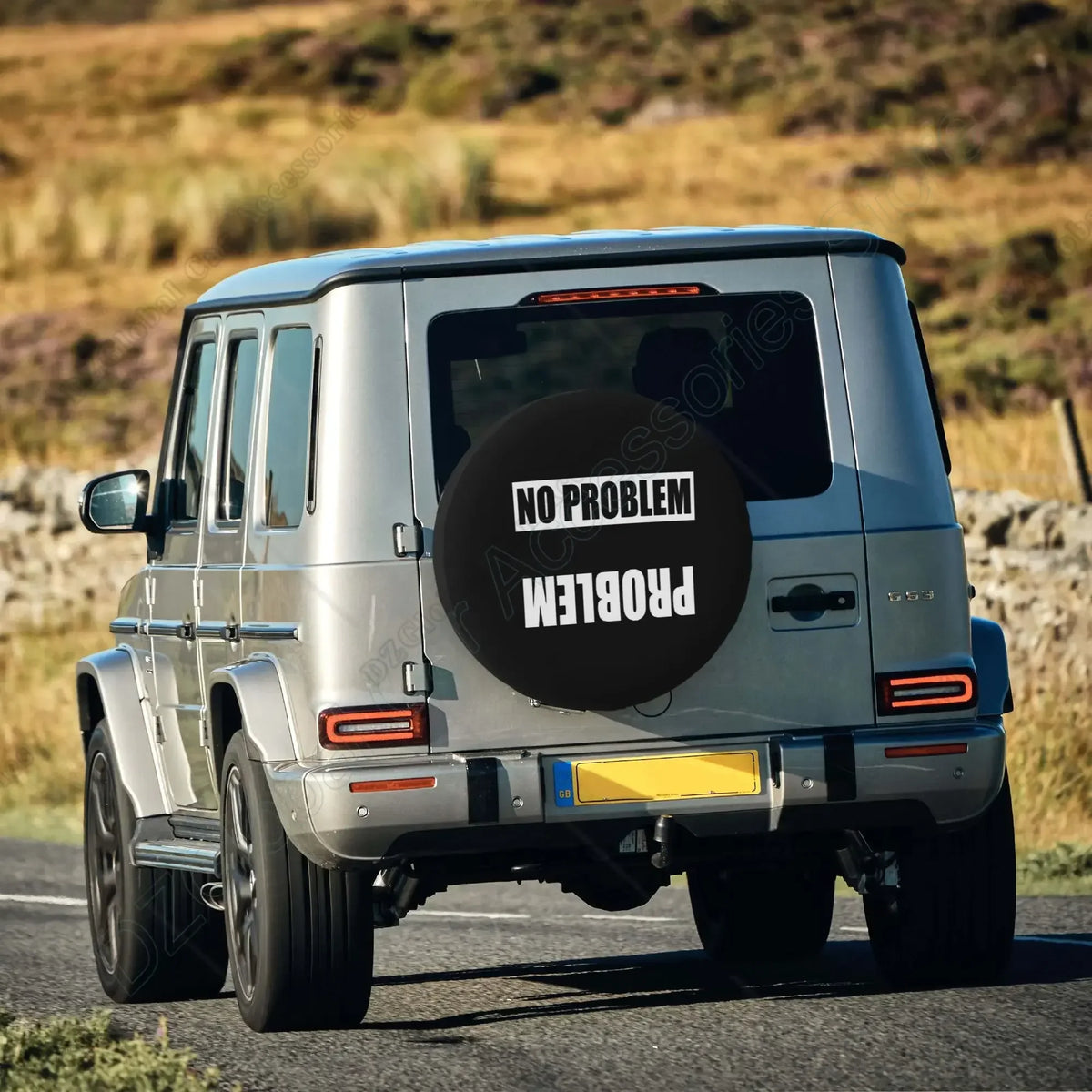 Spare Tire Cover for Jeep Wrangler (JL) with Backup Camera, Soft Silver-Coated Polyester, 4 Sizes from 14 to 17 in