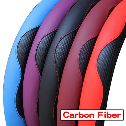 Carbon fiber pattern texture on the steering wheel covers