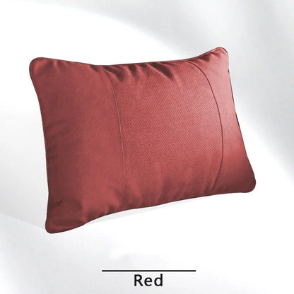 Faux Suede Car Headrest Neck Pillow, Soft Neck Support Cushion with Elastic Back for Front and Rear Seats, 18 Styles