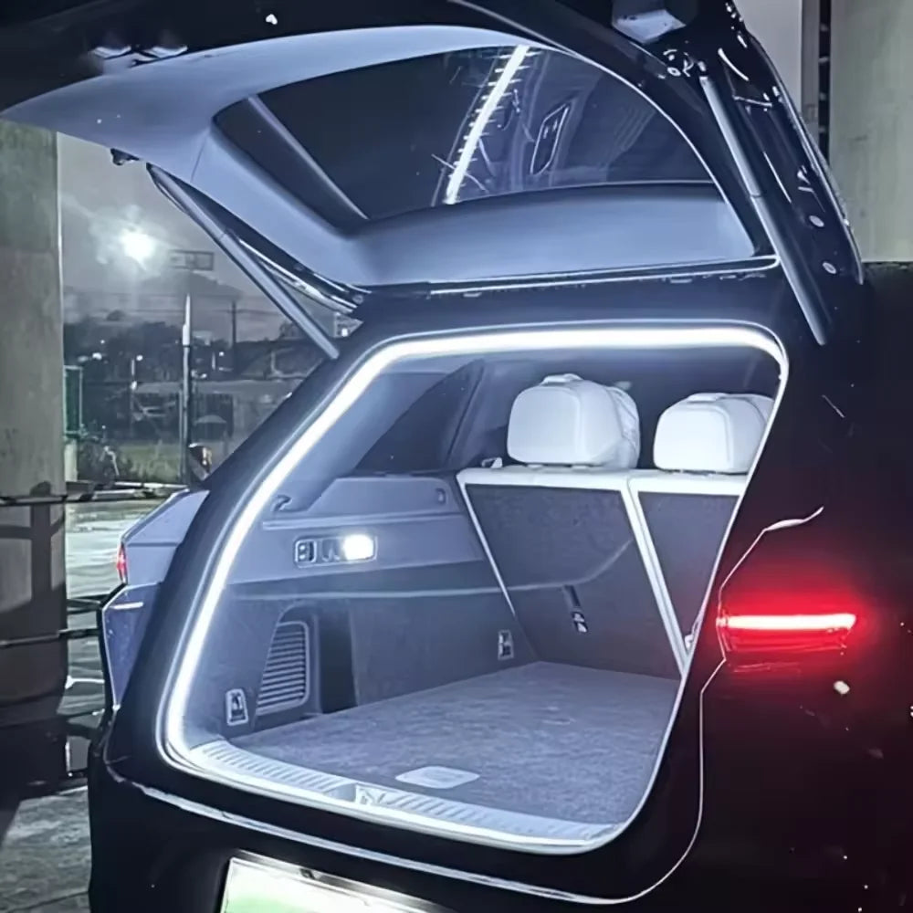 Automatic LED Trunk Light Strip, Tailgate and Frunk Light that Turns On When Opened, Flexible and Waterproof, 2, 4 or 6 m, 5 Colors