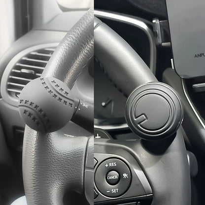 Ball-Shaped Steering Wheel Spinner Knob with Metal Bearings, 360 Degree Rotation, Non-Slip Silicone Grip, for Cars with Power Steering, 2 Styles