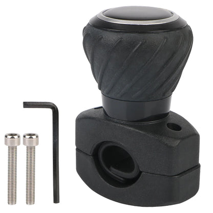 Steering Wheel Spinner Knob for Cars, Trucks, Tractors and Forklifts, 360 Degree Metal Bearing Grip Ball with Screws and Wrench