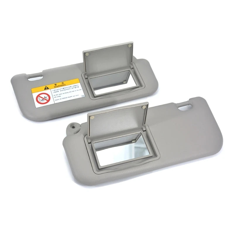 Sun Visor for Toyota Camry, Replacement Driver or Passenger Side Visor with Vanity Mirror, Gray or Beige