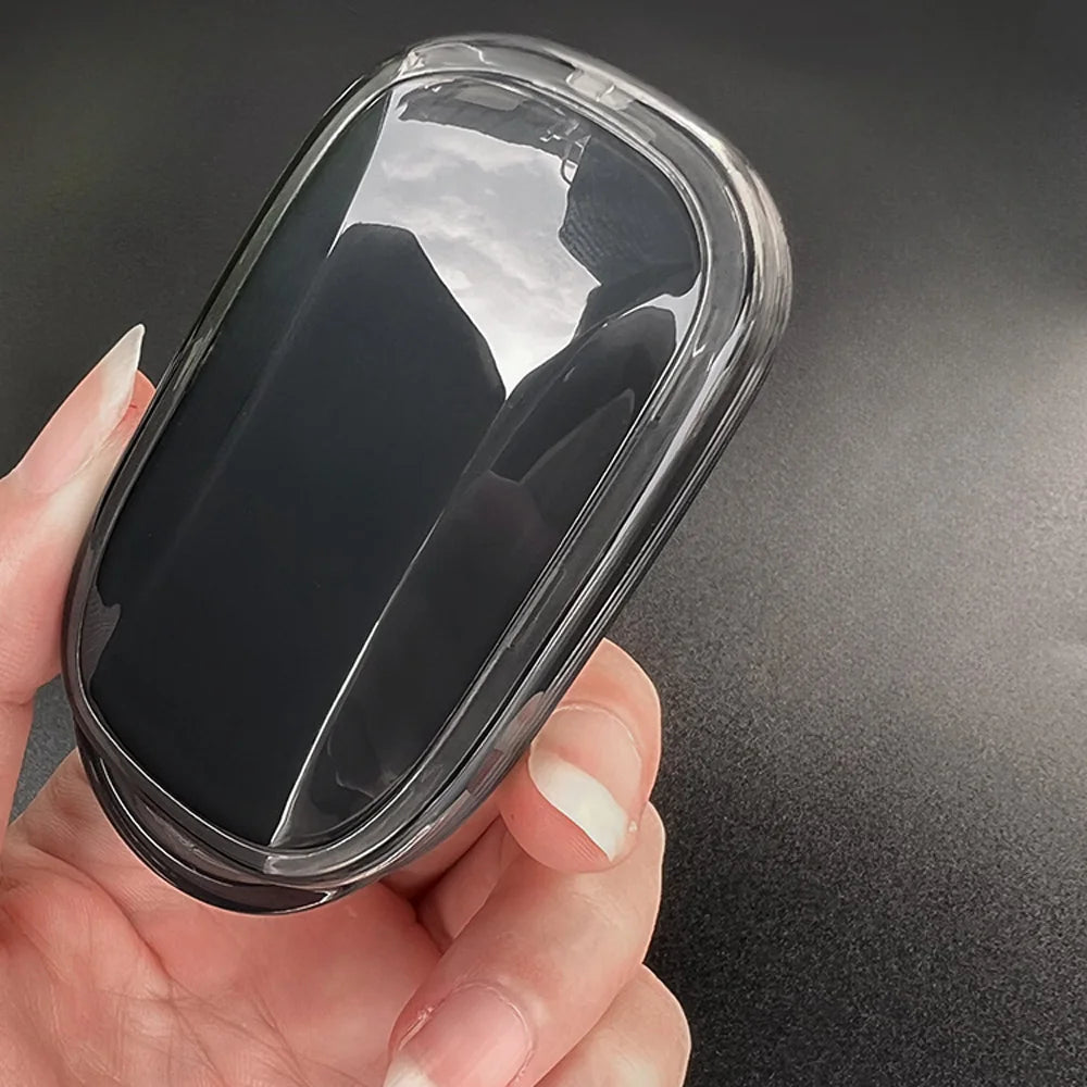 Key Fob Cover for Honda Civic 11th Gen Keyless Fobs, Full-Wrap Clear TPU Case for 3, 4 and 5-Button Keys, Clear or Clear Black