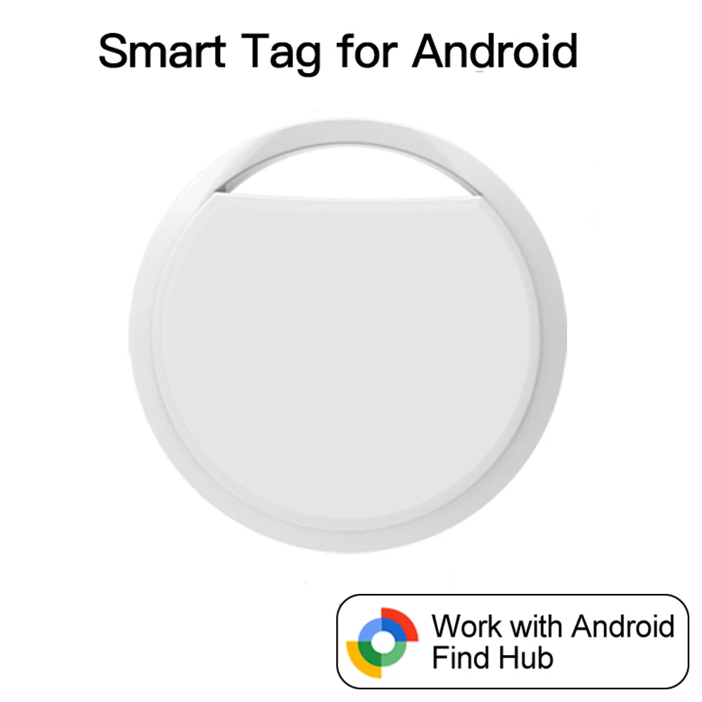 Bluetooth Item Tracker Tag for Android, Works with the Find Hub App, Built-In Speaker, Keychain Tag for Keys, Bags and Luggage, 5 Colors