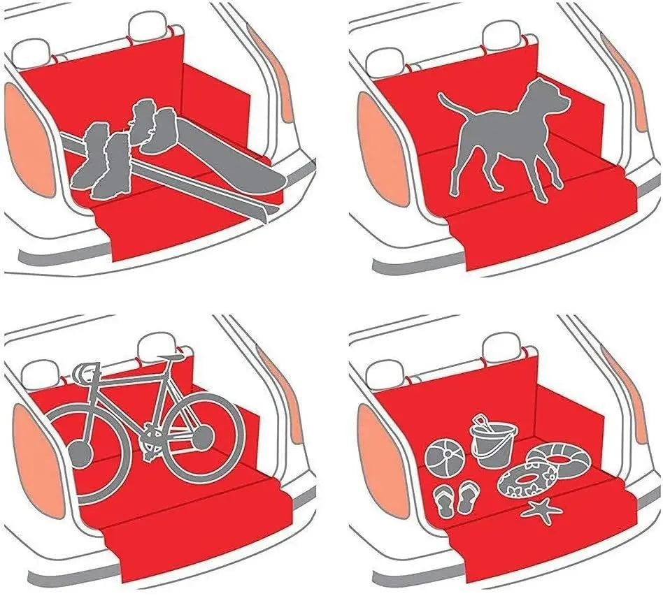 Waterproof Dog Cargo Liner for SUV Trunks, Nonslip and Wear Resistant Trunk Protector with Adjustable Straps, Easy to Install