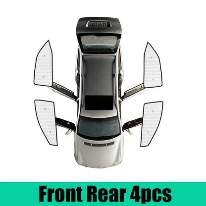 Full Coverage Privacy Sun Shades for Toyota Camry 2025-2026 (XV80), Silver and Black PVC Window Shades, All Windows or Partial Sets