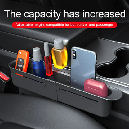 Universal Car Seat Gap Filler, Push-Pull Console Side Pocket Organizer