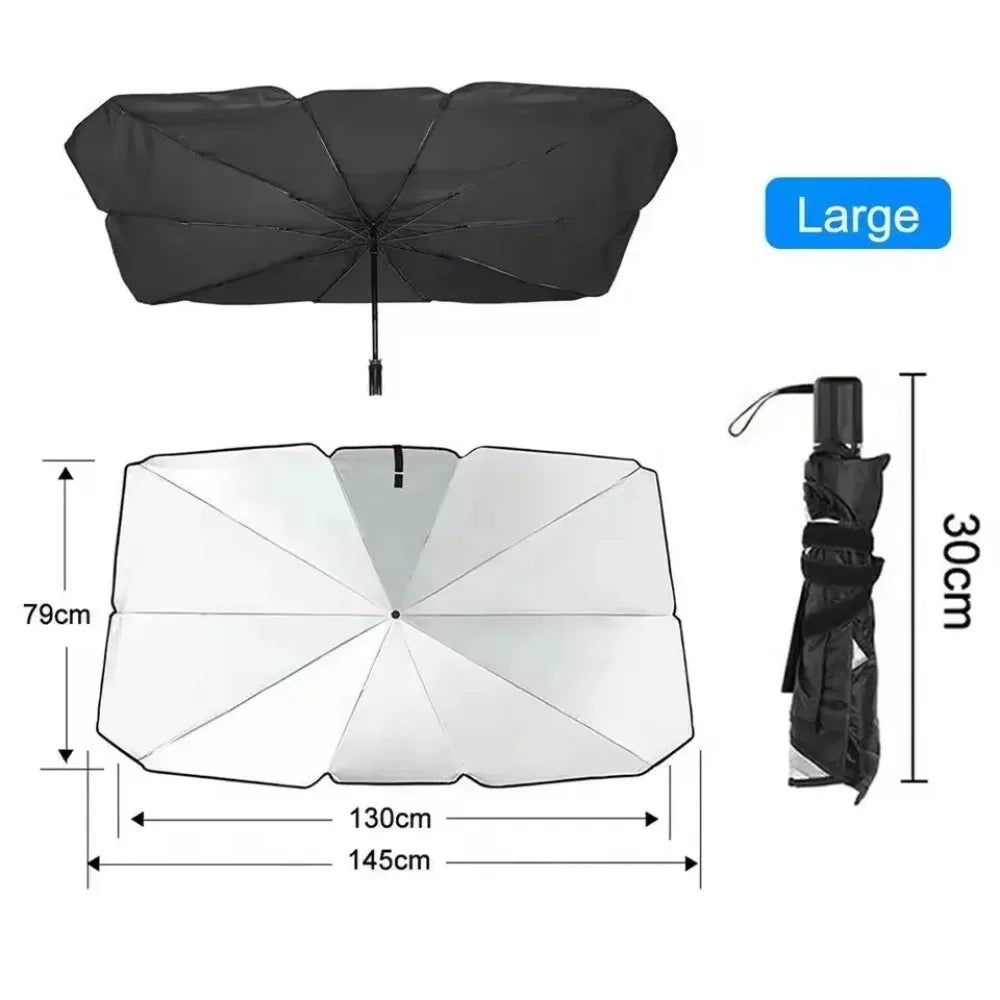 Foldable windshield sun shade umbrella — photo 6