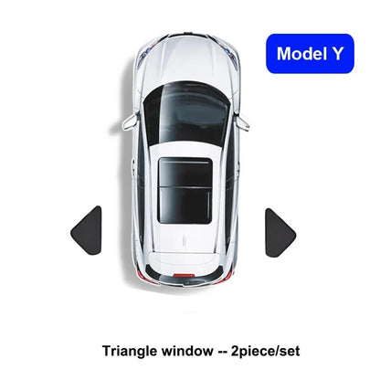 Privacy Sun Shades for Tesla Model Y 2021-2024 and Juniper 2025, Windshield, Rear and Side Window Shades, Single Pieces to 8-Piece Set