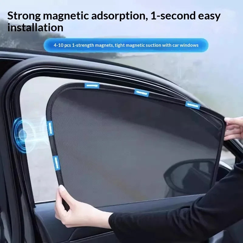 Magnetic Sun Shades for Honda CR-V 2023-2024 (6th Gen), PVC Shades for Windshield, Side, Triangle and Back Windows