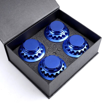 Center Caps for Toyota Camry, Corolla, Avalon and Matrix Wheels, 62mm 4-Piece Snap-In Set, Gray, Black, Blue, Red or Orange
