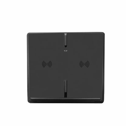 Dual Wireless Charging Pad for Tesla Model 3, Charges Two Phones at Once, 10W Qi Charger with USB Ports and Ambient Light