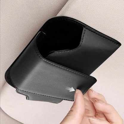 Car Sunglasses Case — Premium Leatherette Protective Holder