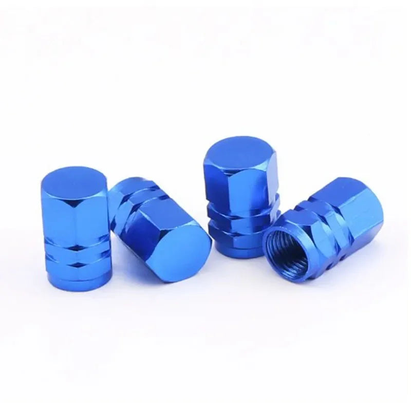 Colored Aluminum Tire Valve Stem Caps, Dustproof Wheel Caps for Cars, Motorcycles and Bikes, 4 to 20 Pack, 10 Colors or Random Mix