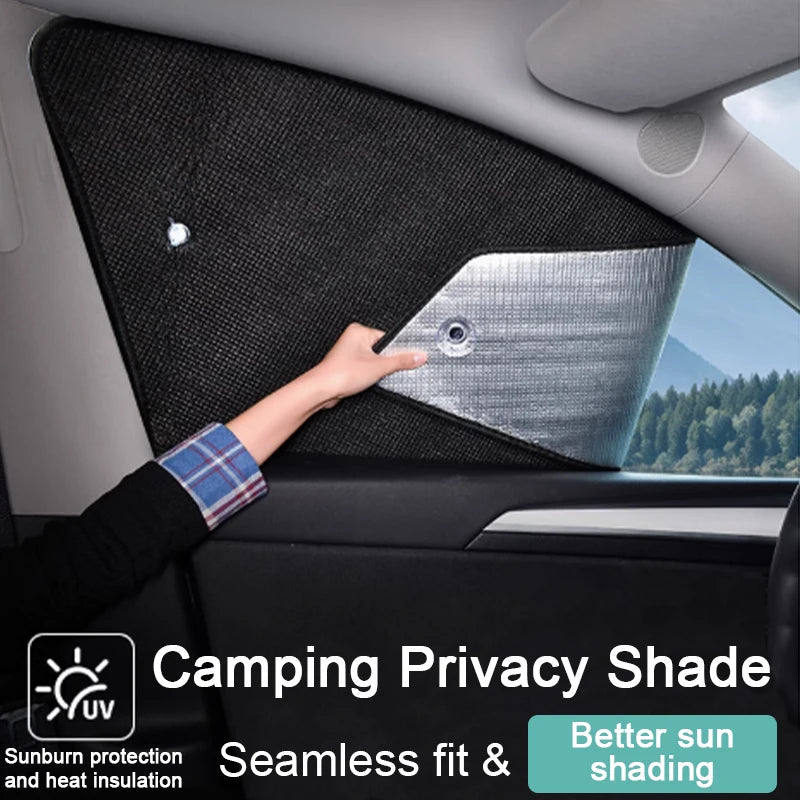 Full Coverage Sunshade Set for Hyundai Tucson 2022-2024 (NX4), Reflective Aluminum Foil for Windshield, Windows and Sunroof