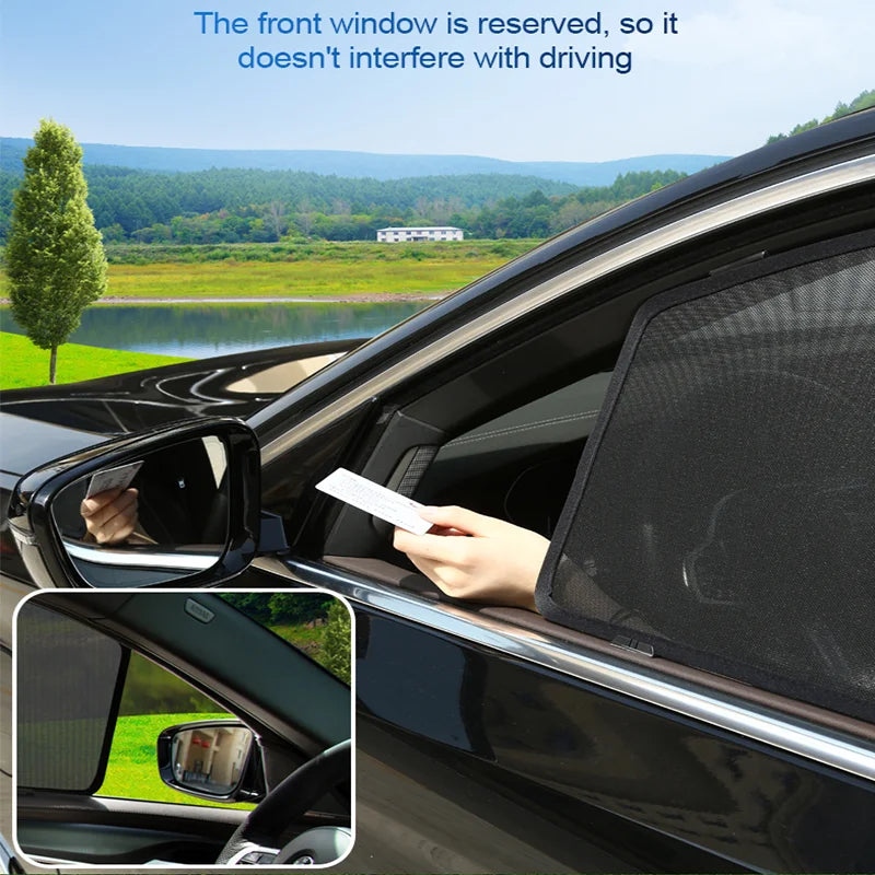Mesh Window Curtains for Hyundai Tucson 2022-2026 (NX4), Black Anti-UV Privacy Shades, Front Sunshade, Pairs or Sets