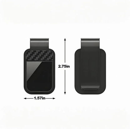 Car Sun Visor Sunglasses Clip — Adjustable Glasses & Card Holder