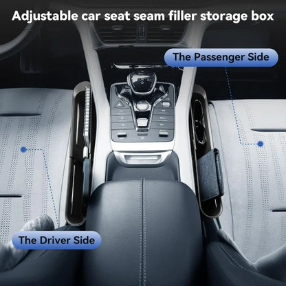 Universal Car Seat Gap Filler, Push-Pull Console Side Pocket Organizer