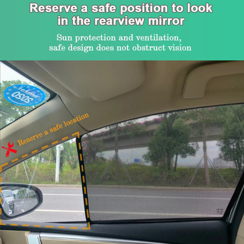 Mesh Sun Shades for Hyundai Tucson 2022-2025 (NX4), Windshield and Side Window Privacy Covers, Single Pieces to 7-Piece Set
