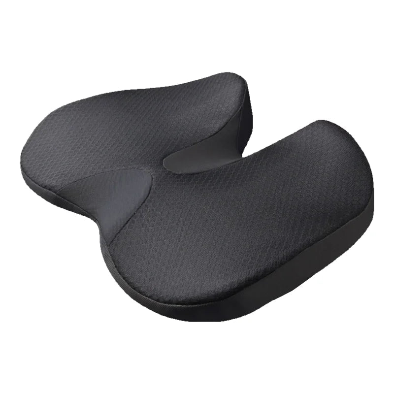 Coccyx Support Seat Cushion, Contoured Foam with Removable Washable Cover, 17.7 x 13.8 in, for Car Seats and Office Chairs