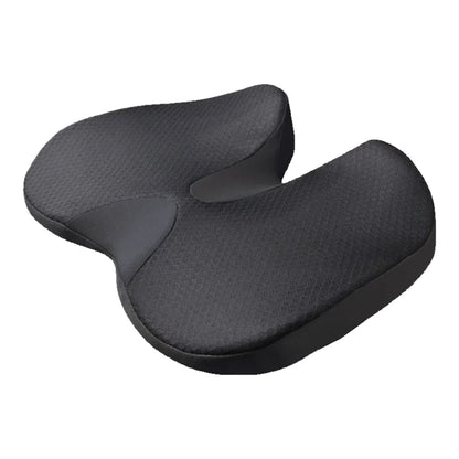 Coccyx Support Seat Cushion, Contoured Foam with Removable Washable Cover, 17.7 x 13.8 in, for Car Seats and Office Chairs