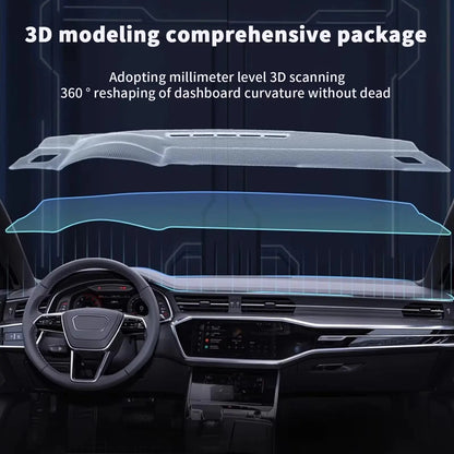 Dash Mat for Toyota Camry 2025-2027 (XV80), 9 Styles Including Red or Blue Edge Trim, Flannel, Polyester or Leather