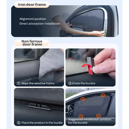 Mesh Window Curtains for Hyundai Tucson 2022-2026 (NX4), Black Anti-UV Privacy Shades, Front Sunshade, Pairs or Sets
