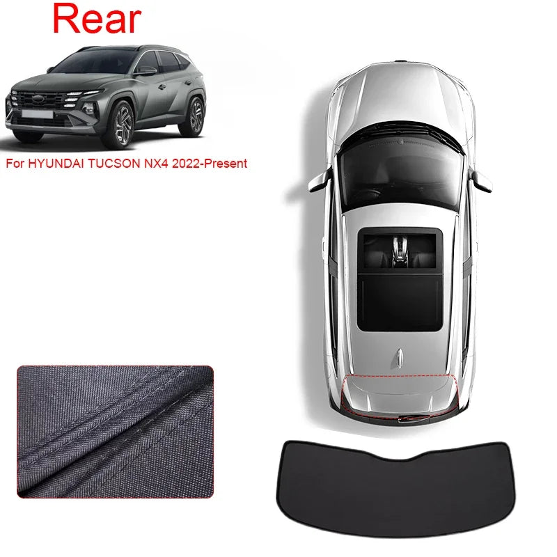 Double-Layer Window Sunshades for Hyundai Tucson 2022-2026 (NX4), Black Privacy Veil, Doors, Windshields or Whole Set