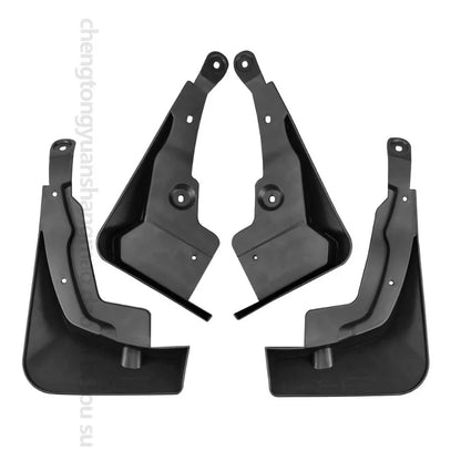 Mud Flaps for Toyota RAV4 2019-2025, 2WD Models with Running Boards, Front and Rear ABS Splash Guards