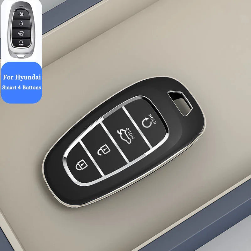 Key Fob Cover for Hyundai Remote Keys, Soft TPU Case for Tucson (NX4), Sonata, Santa Fe and Nexo, 6 Color Options