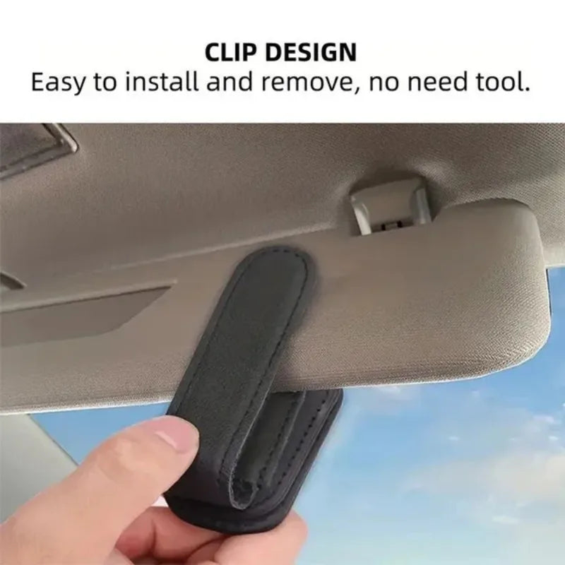 Magnetic Car Visor Sunglasses Holder — No-Tool Clip Mount