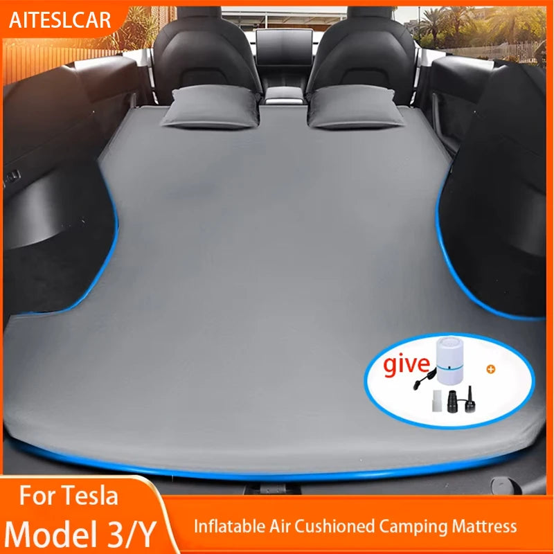 Tesla car air mattress with brand logo