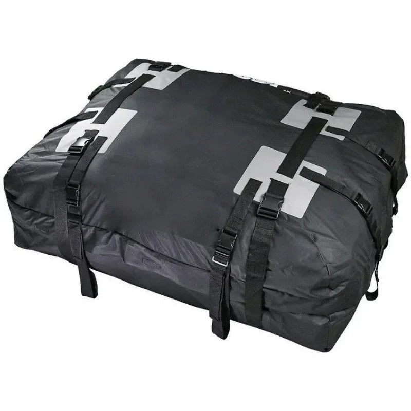 Waterproof Rooftop Cargo Bag, 15 cu ft 600D Oxford Roof Carrier for SUVs, Cars and RVs, Bag Only, Grip Mat or Bag and Mat Set