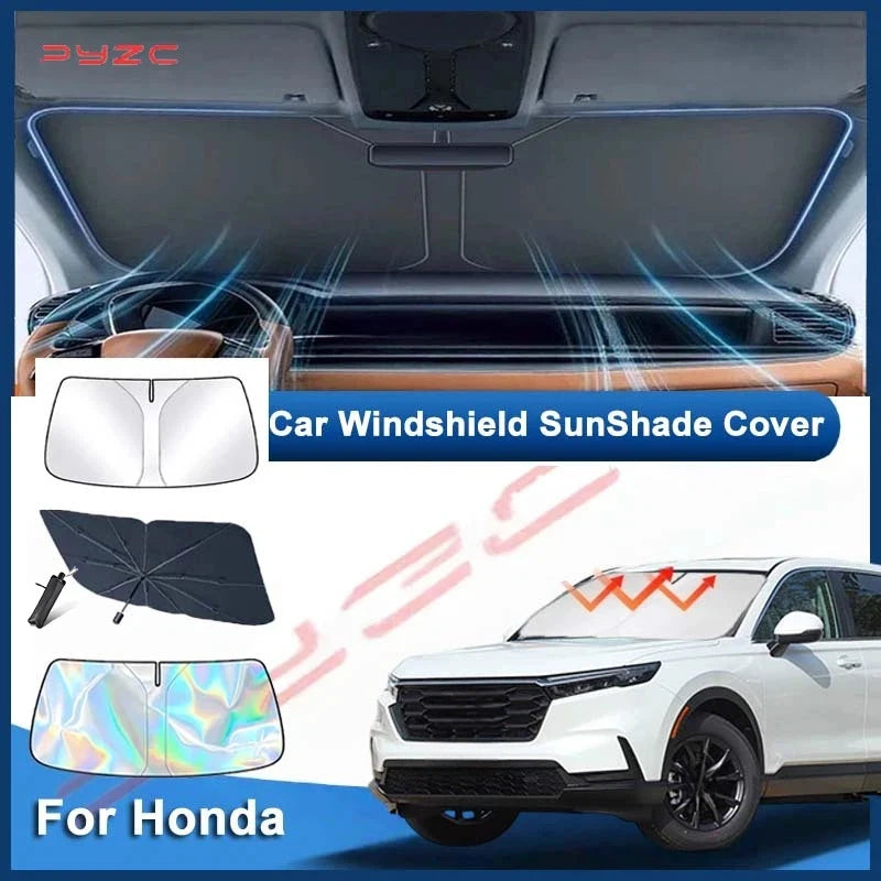 Front Windshield Sunshade for Honda CR-V 2023-2024, Sun and Heat Cover with 6 Style and Size Options