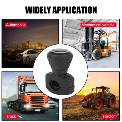 Steering Wheel Spinner Knob for Cars, Trucks, Tractors and Forklifts, 360 Degree Metal Bearing Grip Ball with Screws and Wrench