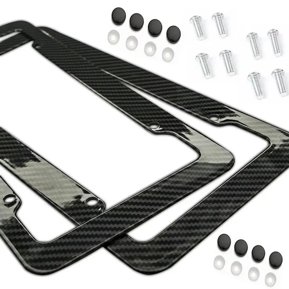 Pair of carbon fiber pattern frames with screw kit