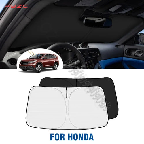 Windshield Sun Shade for Honda CR-V 2023-2024, Folding Aluminum Foil Front Window Cover for Sun and Heat