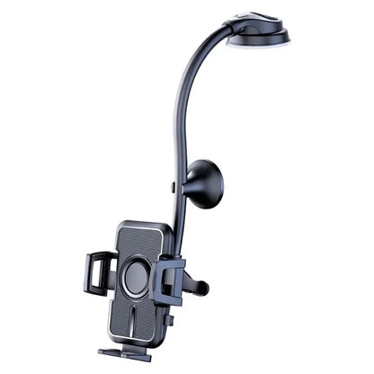Gooseneck phone mount with cradle and suction cup