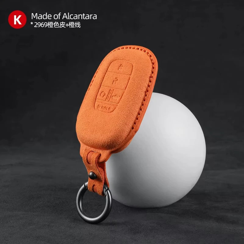 Key Fob Cover for Honda Smart Keys, Suede Case for Civic, Accord, Integra, Fit and Inspire, 12 Styles
