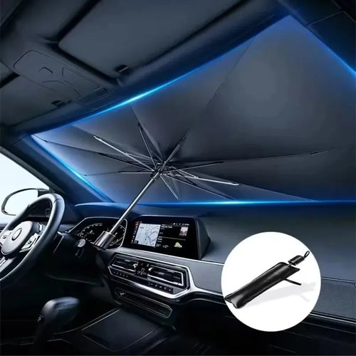 Foldable windshield sun shade umbrella — photo 1