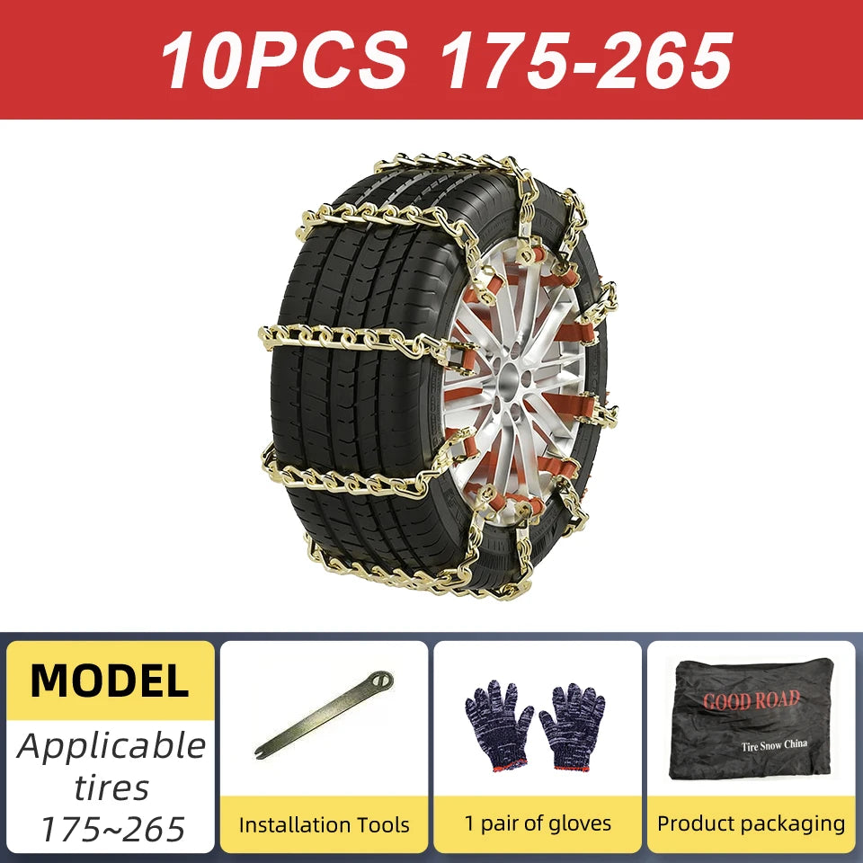 Set of 10 with installation tool, gloves and storage bag