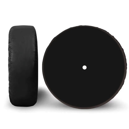 Spare Tire Cover for Jeep Wrangler with Backup Camera Hole, 4x4 Off-Road Paw PU Leather, 15 to 18 in, Plain Black or 19 Prints