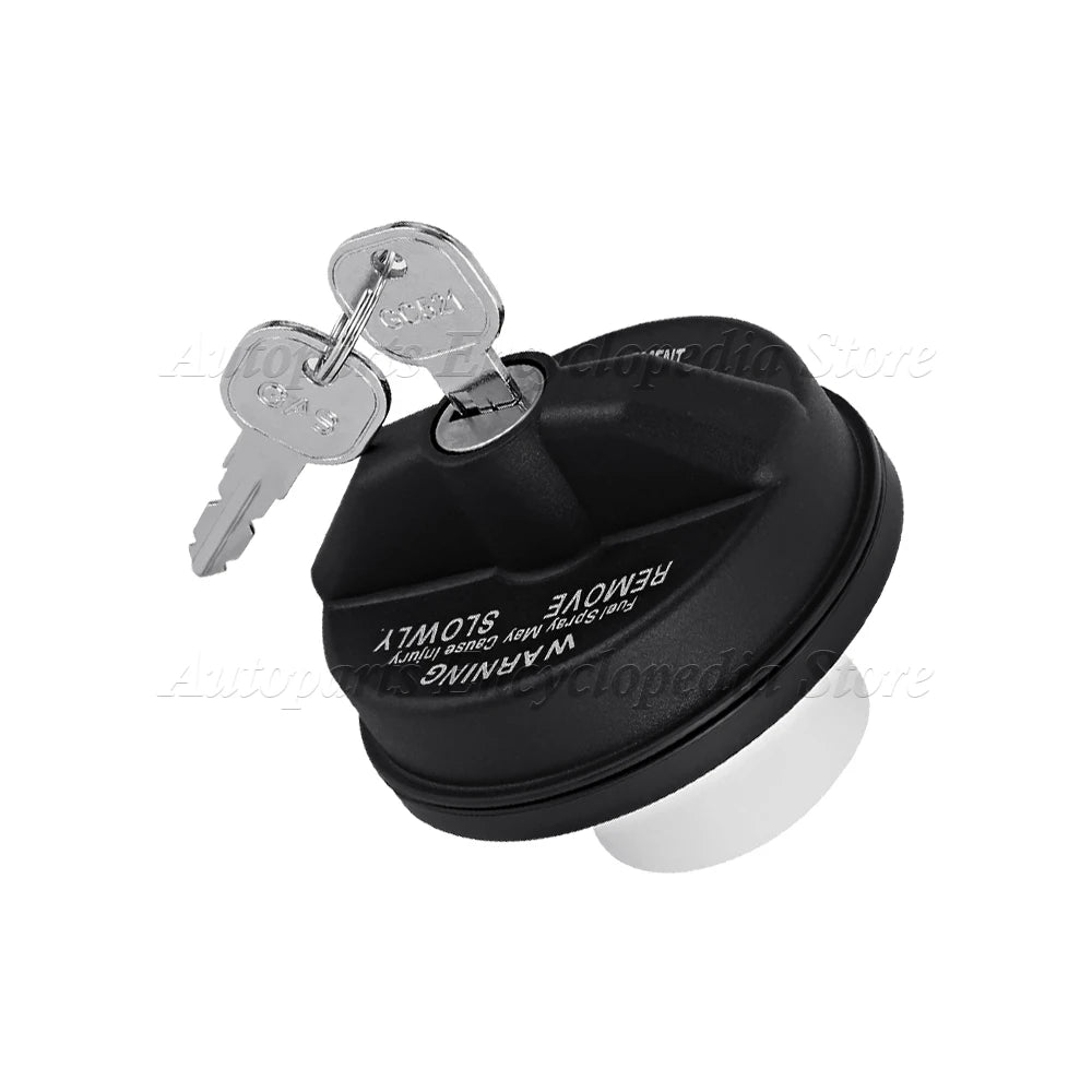 Locking Gas Cap with Key for Jeep Wrangler 2018-2021, Replacement Fuel Tank Cap, Also Fits Gladiator, Cherokee and Liberty