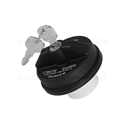 Locking Gas Cap with Key for Jeep Wrangler 2018-2021, Replacement Fuel Tank Cap, Also Fits Gladiator, Cherokee and Liberty