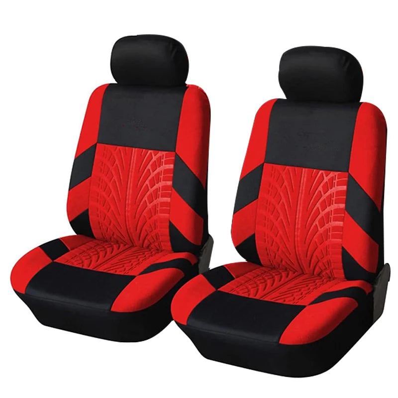 Red front seat cover set, 4 pieces