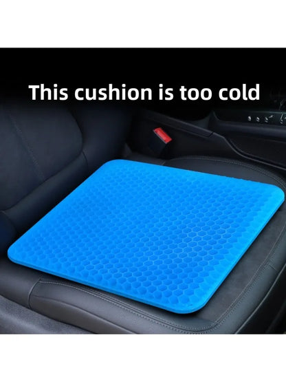Honeycomb Gel Seat Cushion, Breathable Grid Design, 15.7 x 13.8 in, for Car Seats, Office Chairs, Home and Wheelchairs