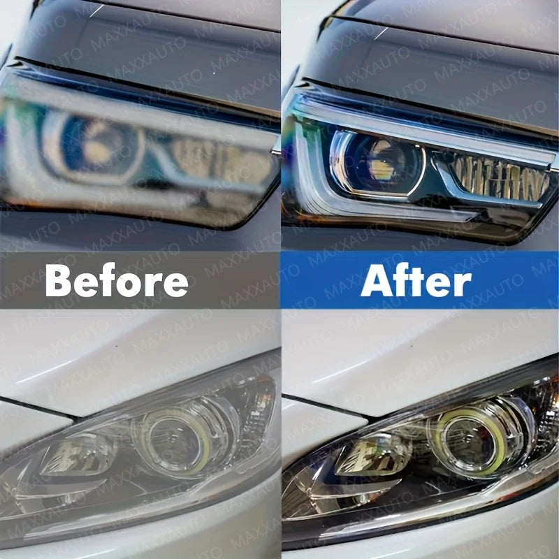 Headlight Restoration Polish, Restores Yellow, Hazy and Oxidized Headlights, Removes Light Scratches, 3.7, 7.4 or 10.9 oz