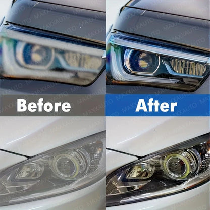 Headlight Restoration Polish, Restores Yellow, Hazy and Oxidized Headlights, Removes Light Scratches, 3.7, 7.4 or 10.9 oz